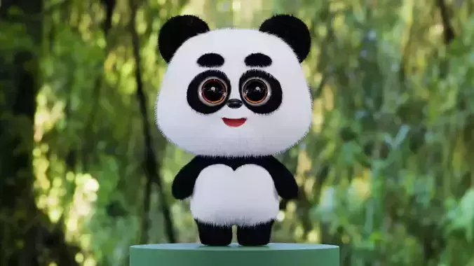 Cute Animal Character Panda for games cartoon and more other