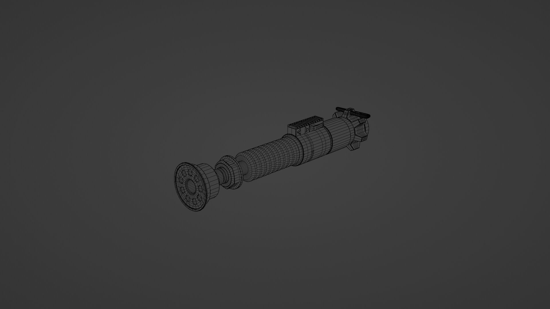 Luke Skywalkers Green Lightsaber STAR WARS 3D model_9
