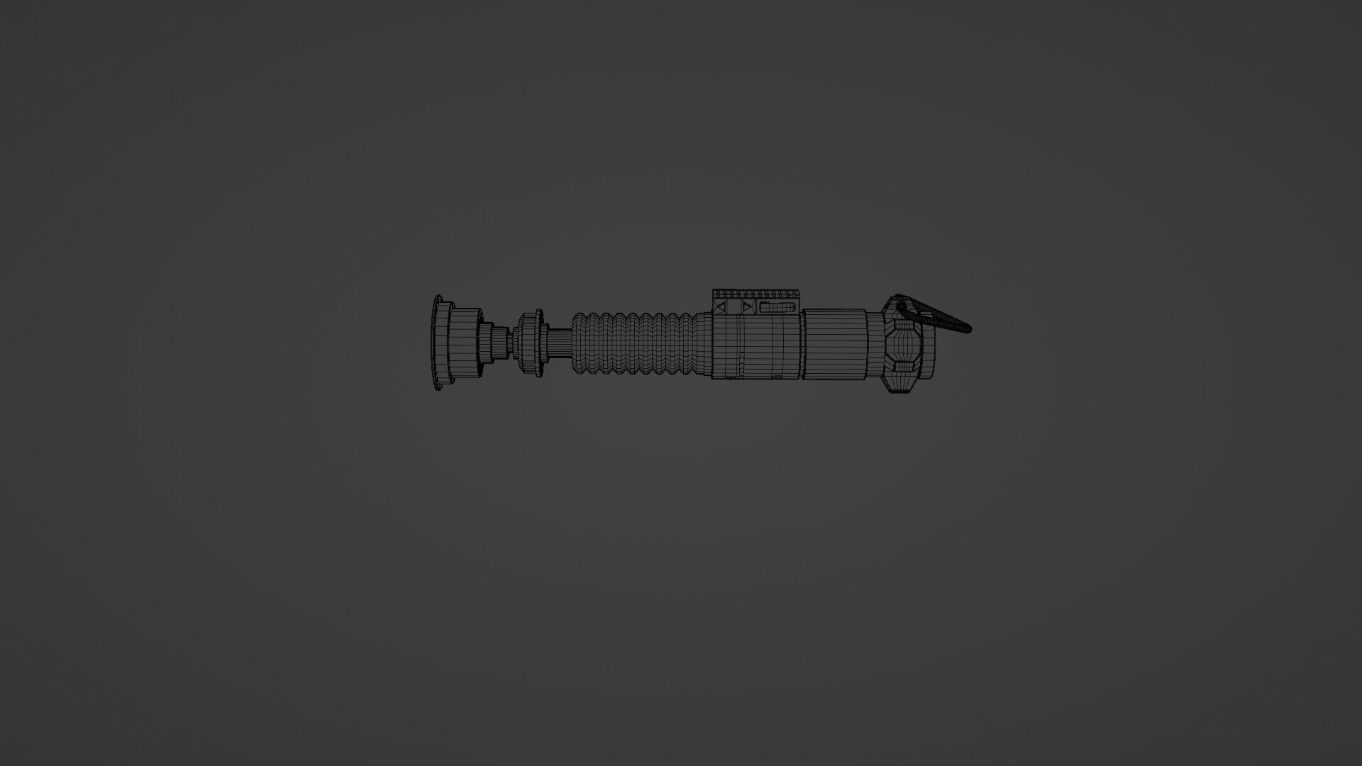 Luke Skywalkers Green Lightsaber STAR WARS 3D model_1
