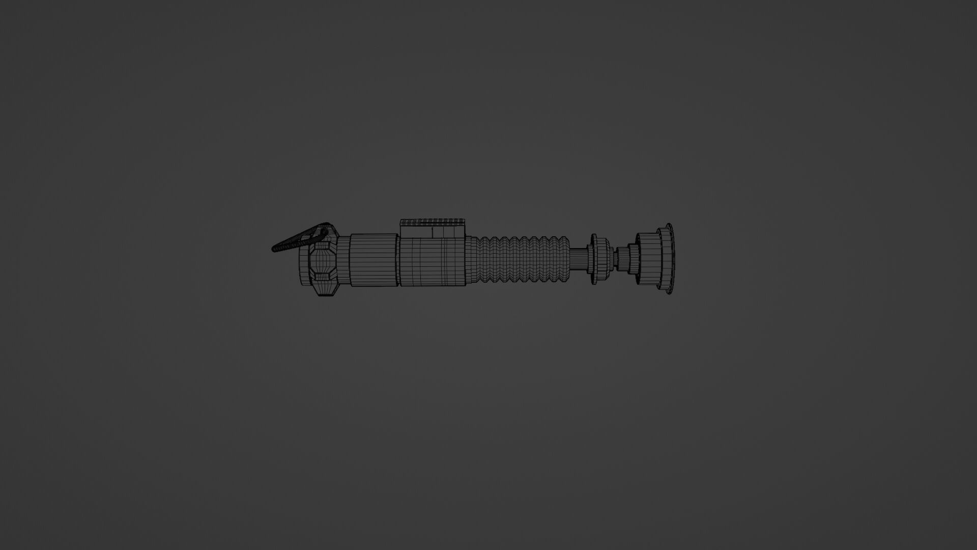 Luke Skywalkers Green Lightsaber STAR WARS 3D model_5
