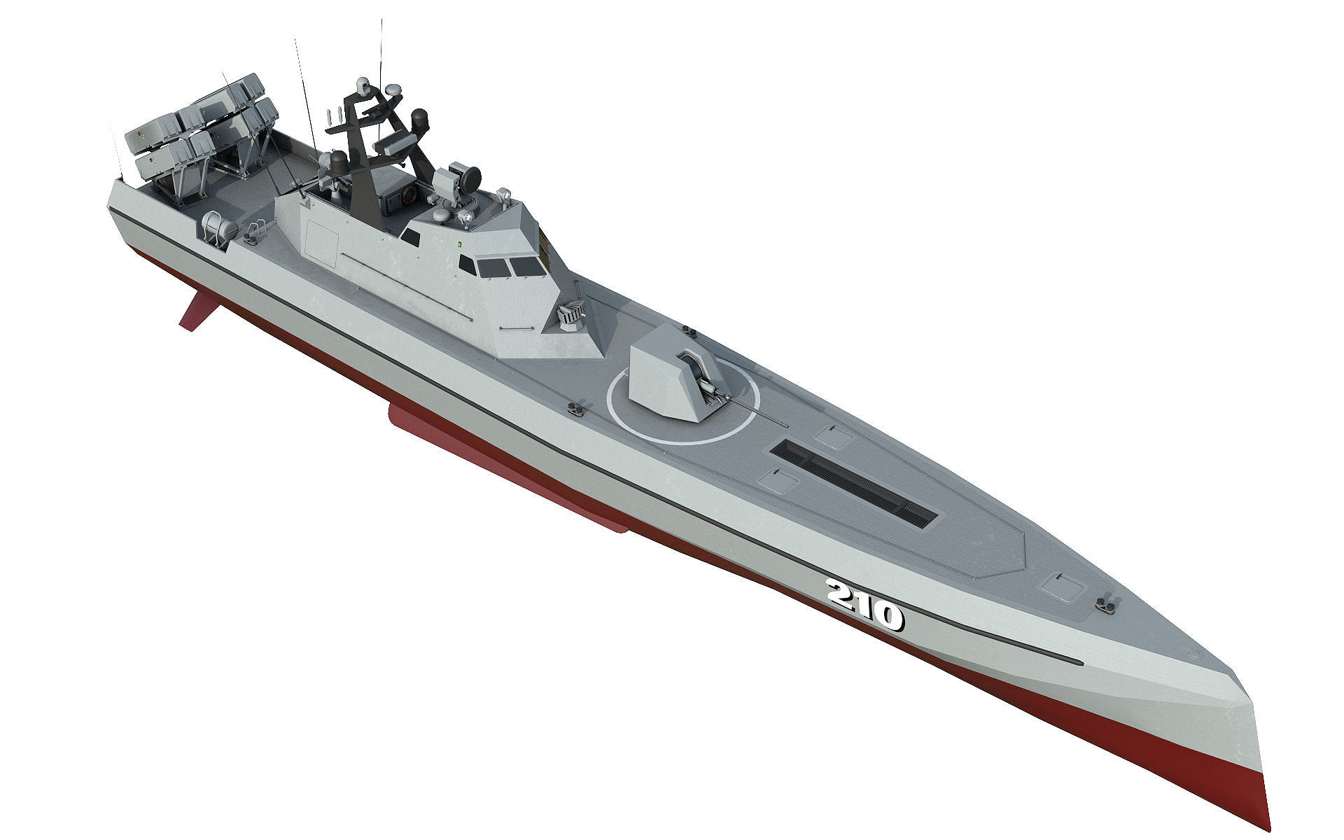 Missile Boat 3D model_5