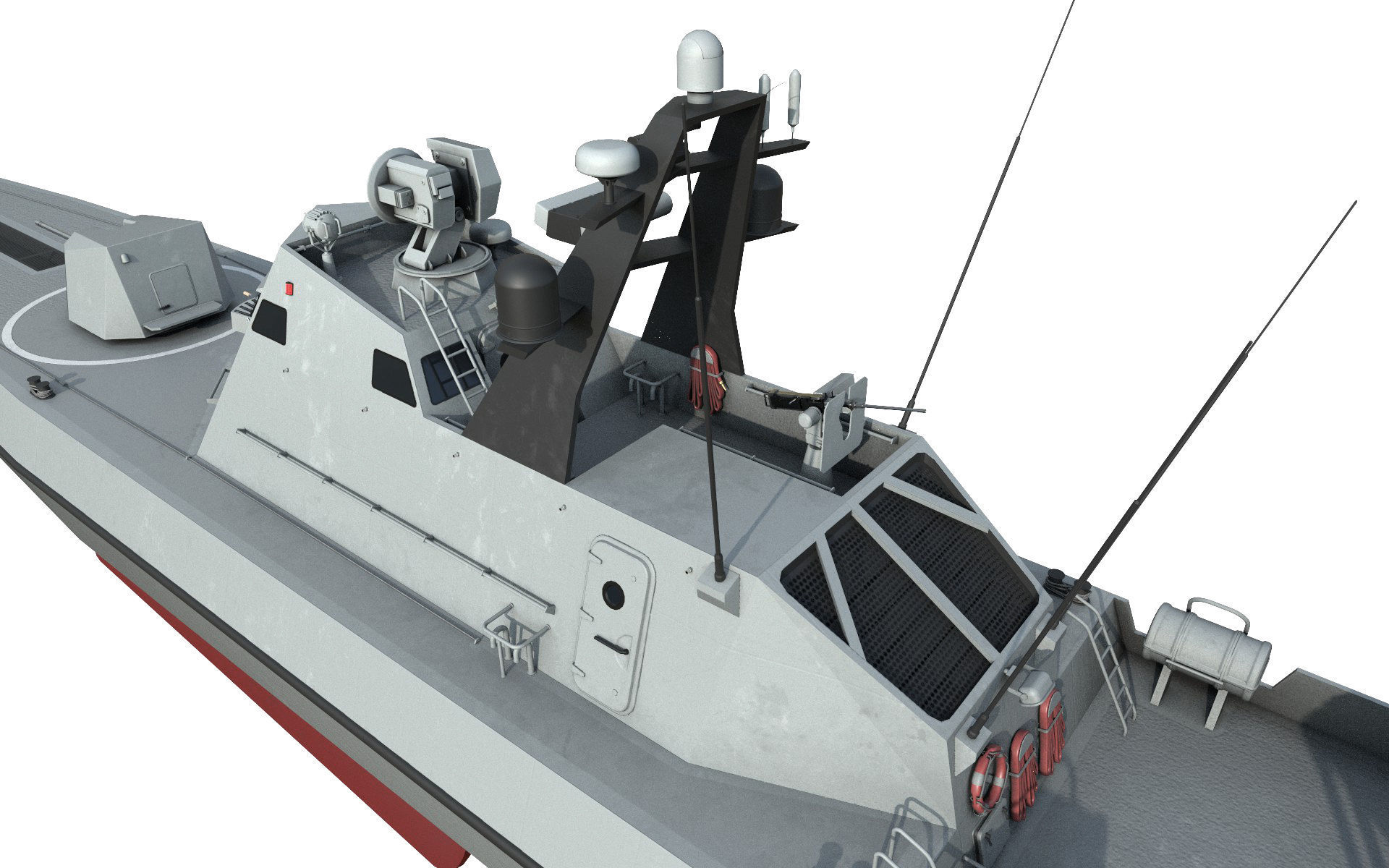 Missile Boat 3D model_9