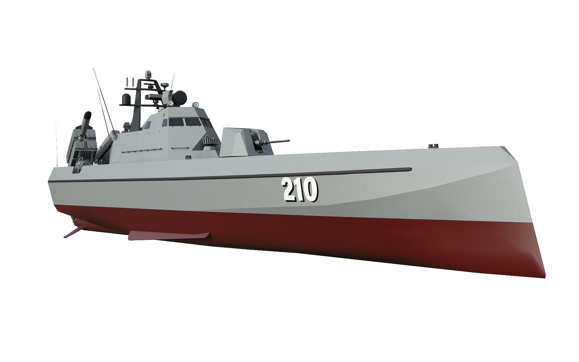 Missile Boat 3D model_3