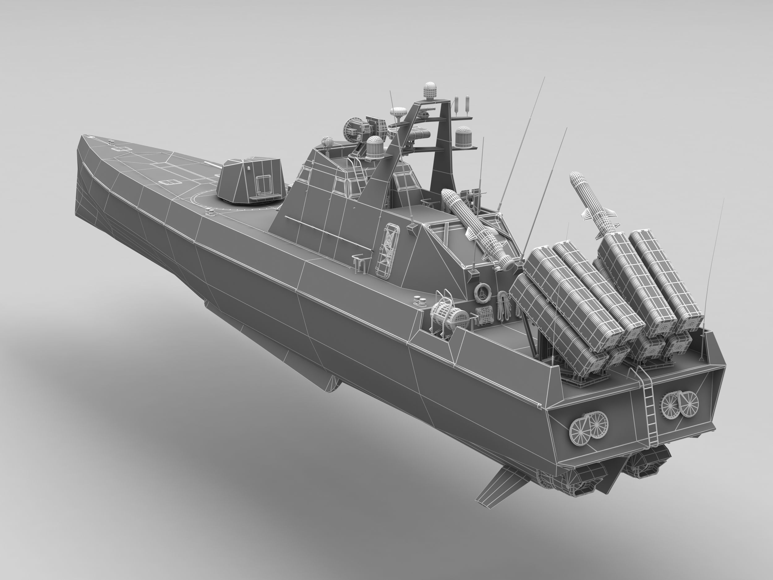 Missile Boat 3D model_10