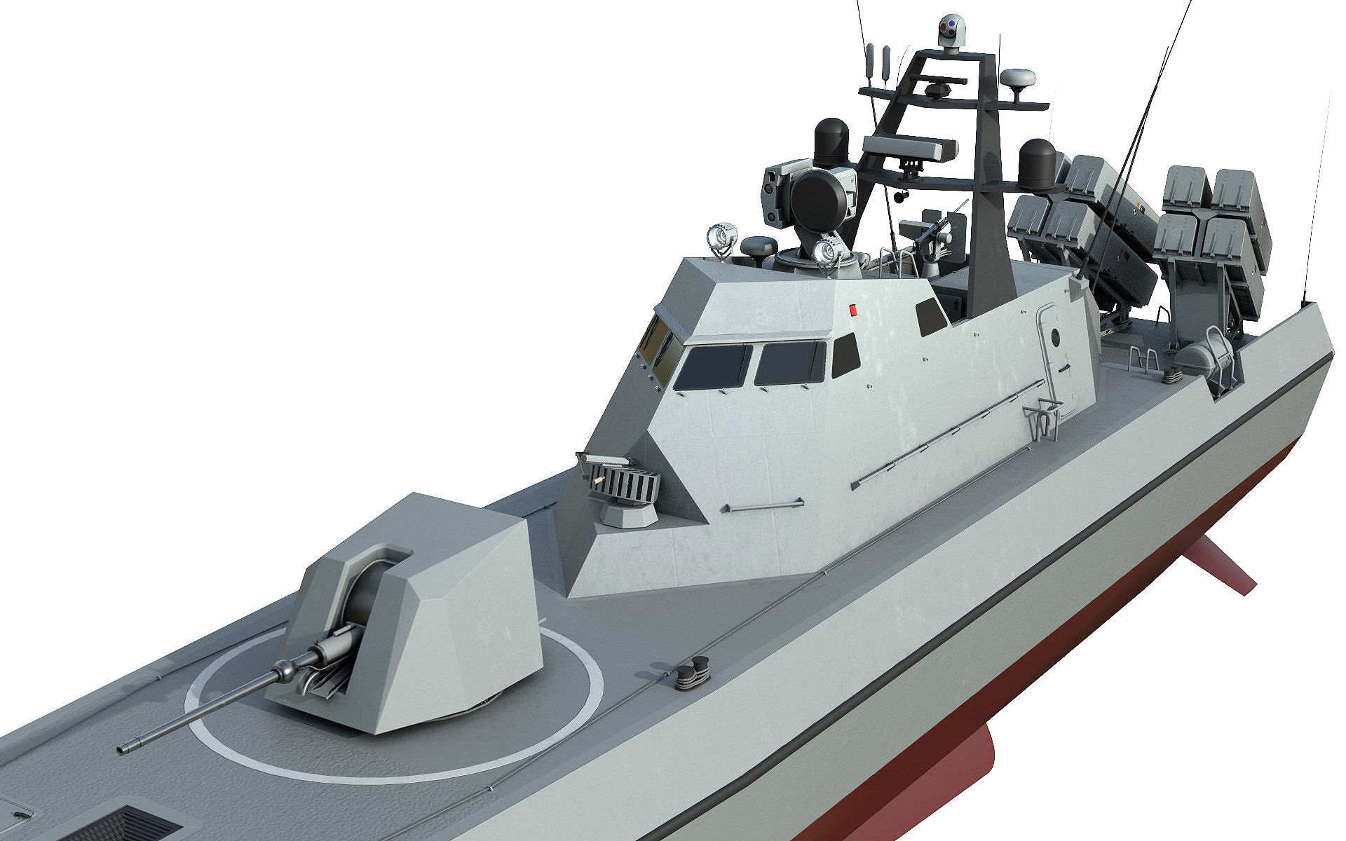 Missile Boat 3D model_7