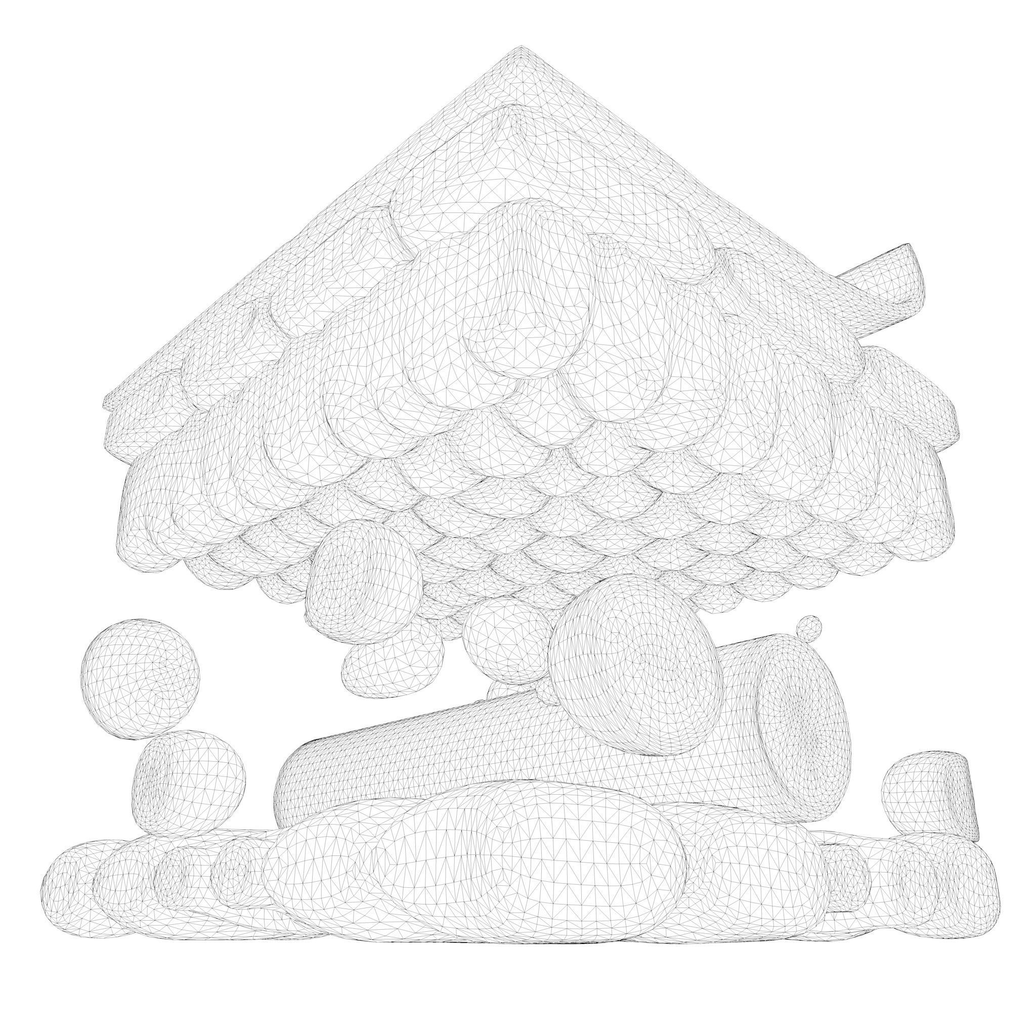 Leaf Anatomy Layers Structure 3D model_16