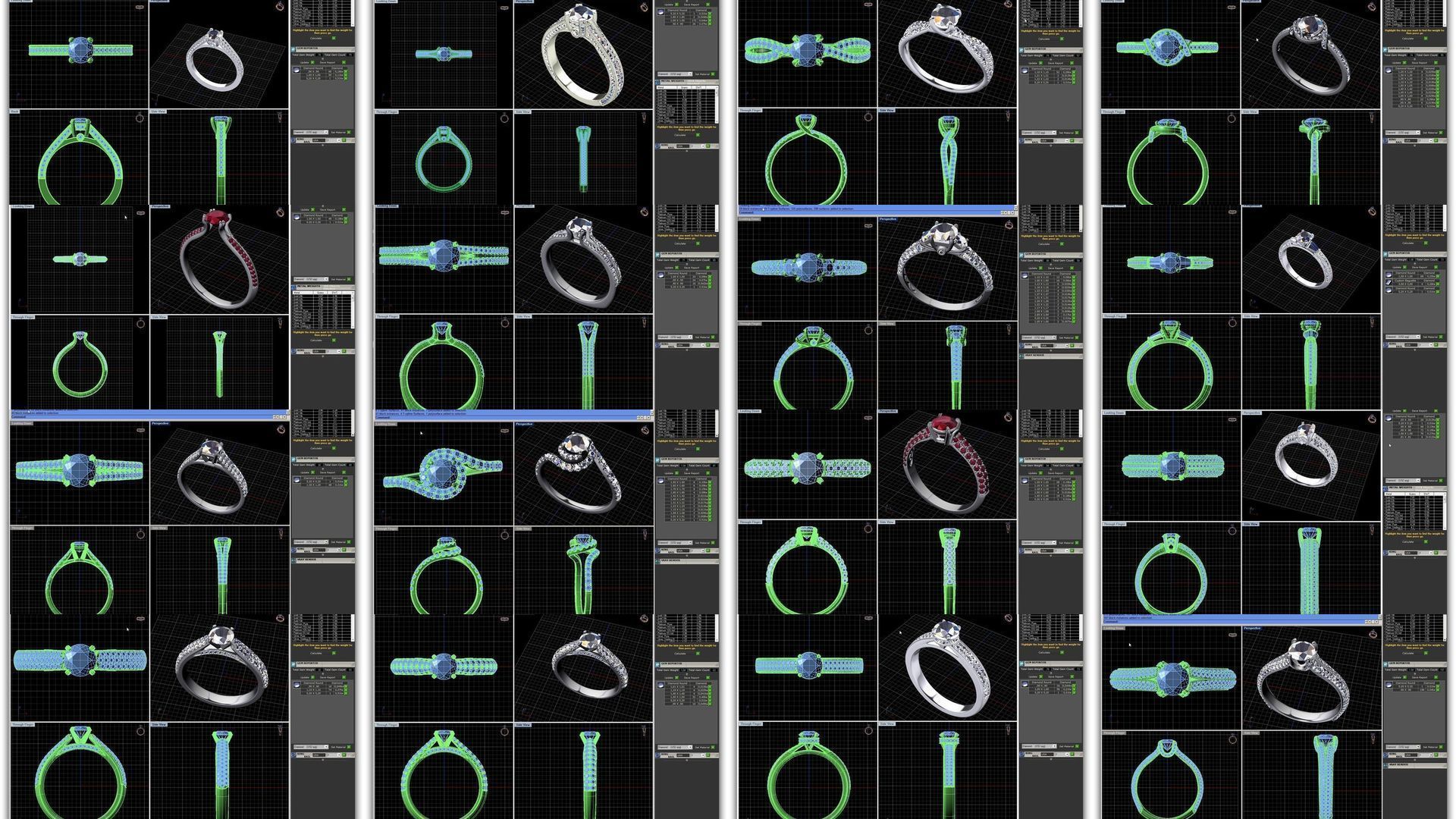 3DM 493 ENGAGEMENT RING FILES 3D Model Collection_17