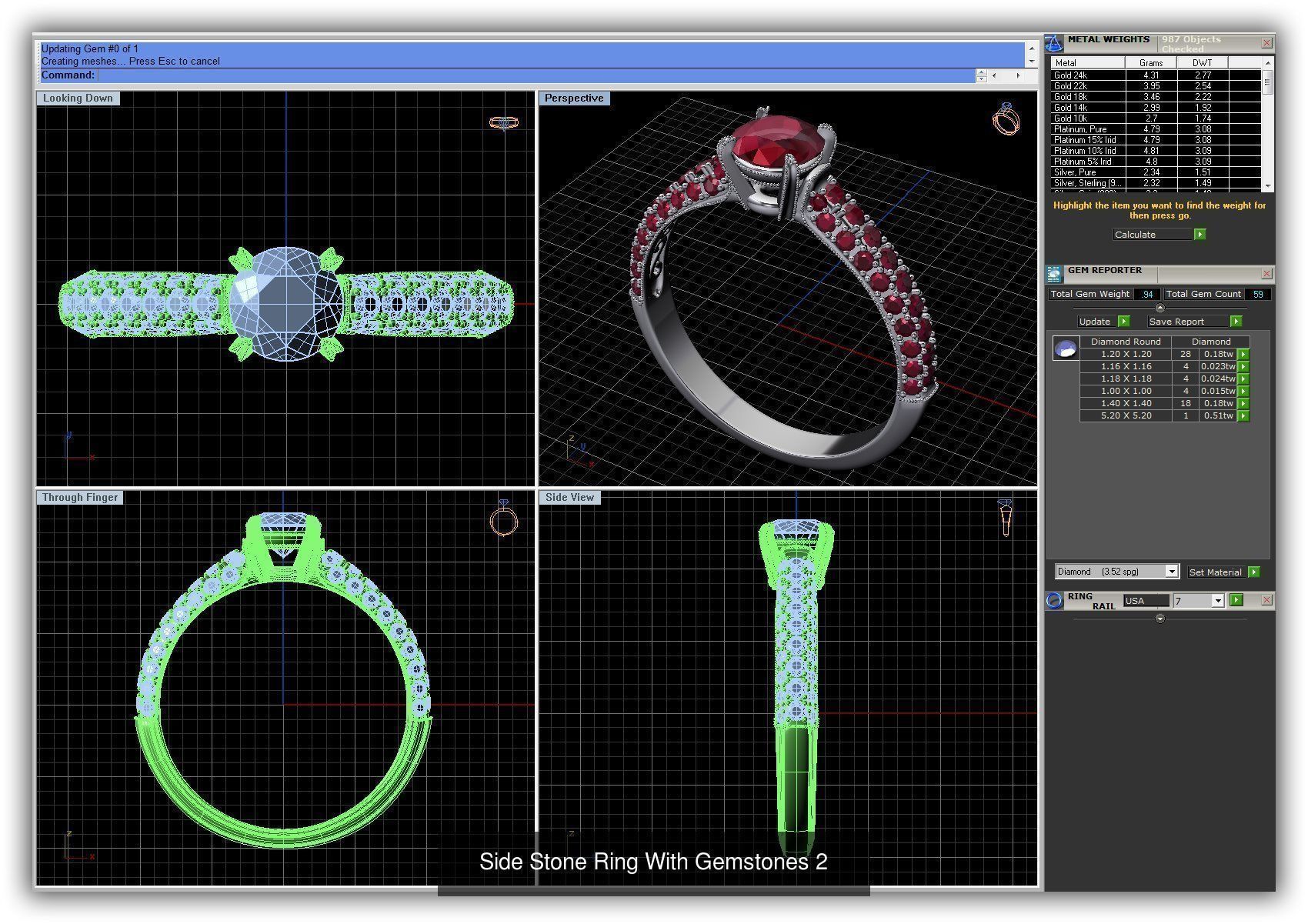 3DM 493 ENGAGEMENT RING FILES 3D Model Collection_183