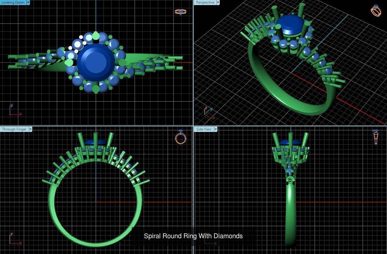 3DM 493 ENGAGEMENT RING FILES 3D Model Collection_98