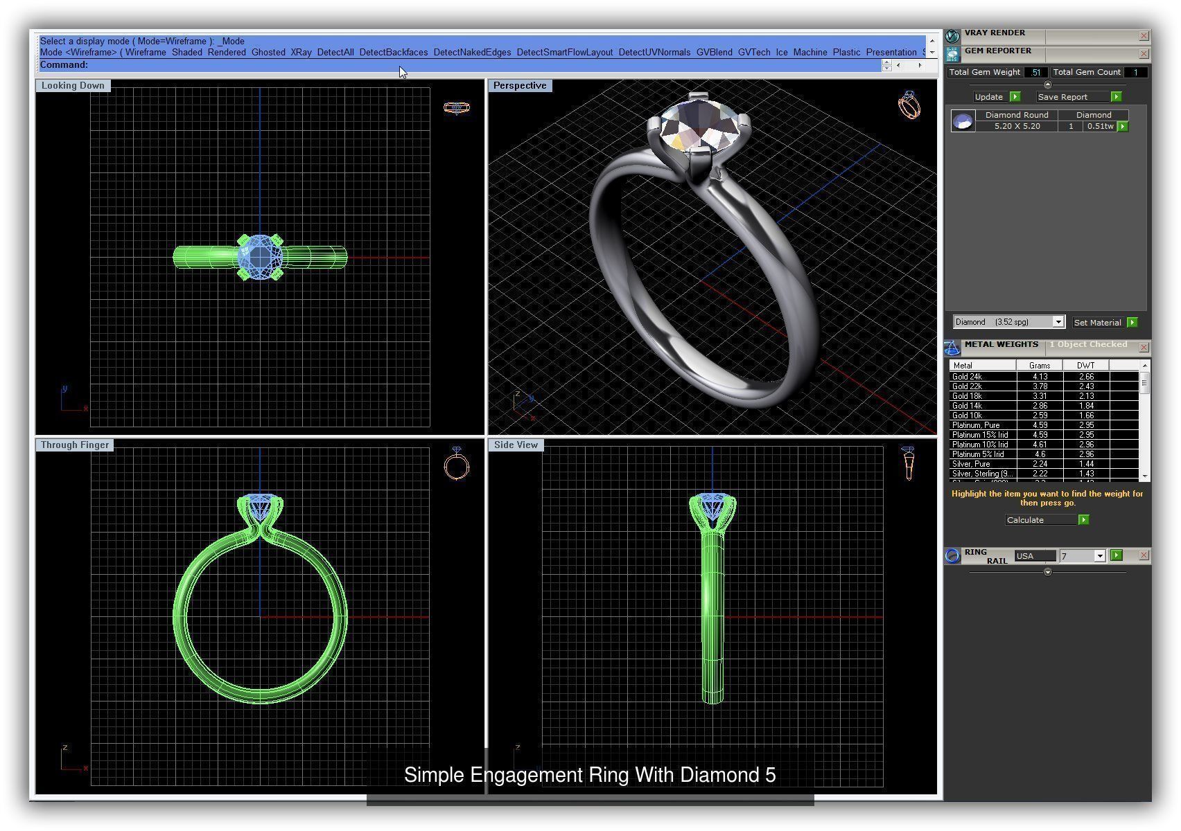 3DM 493 ENGAGEMENT RING FILES 3D Model Collection_123
