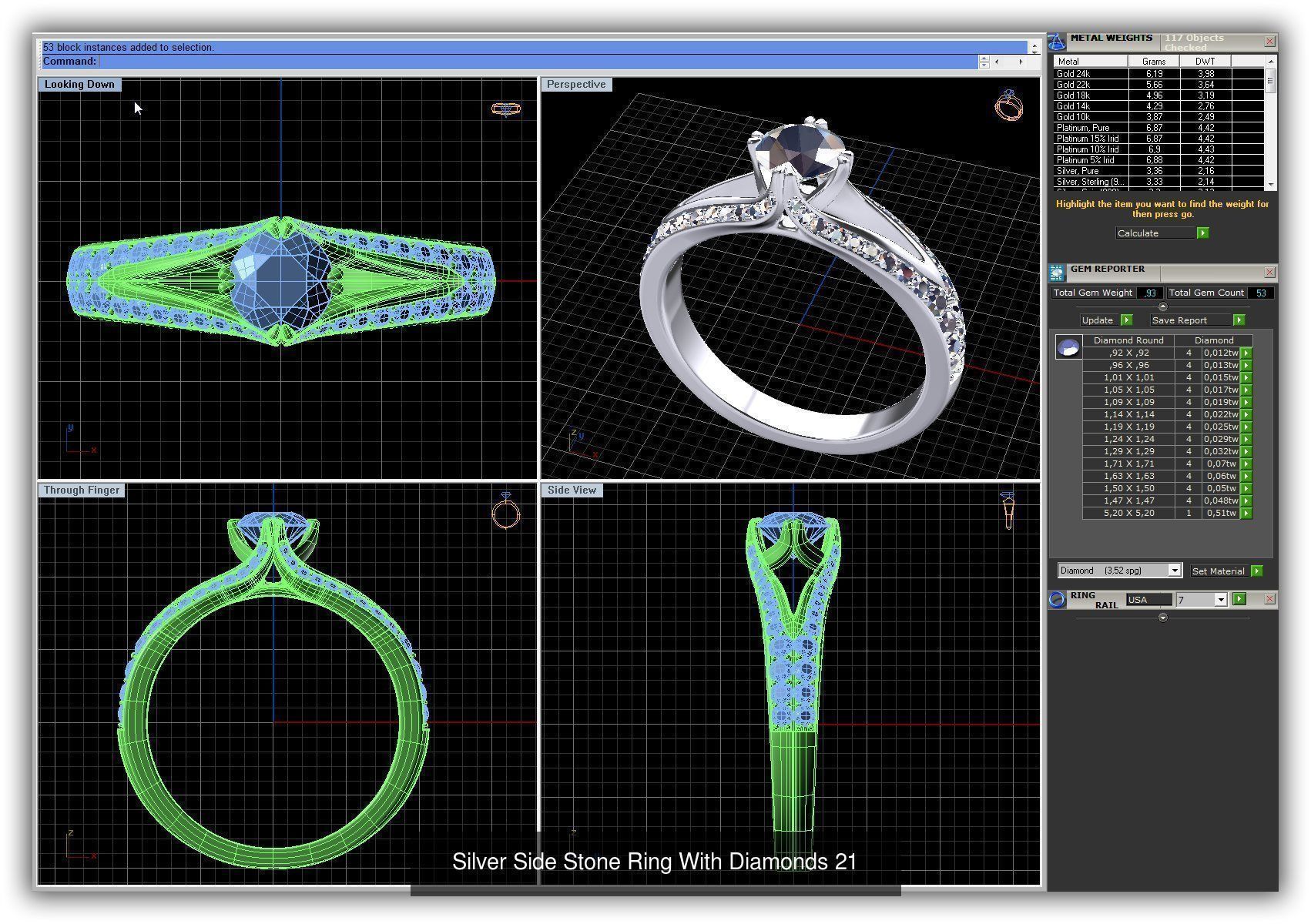 3DM 493 ENGAGEMENT RING FILES 3D Model Collection_205