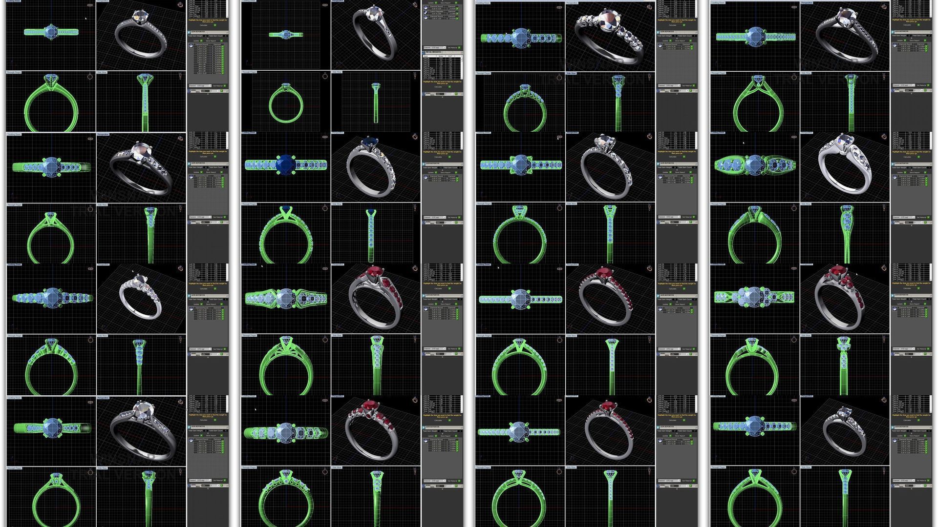 3DM 493 ENGAGEMENT RING FILES 3D Model Collection_59