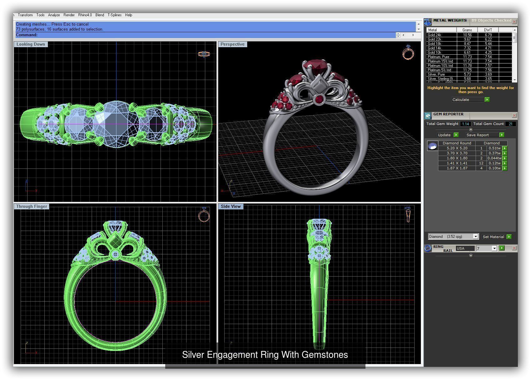 3DM 493 ENGAGEMENT RING FILES 3D Model Collection_245