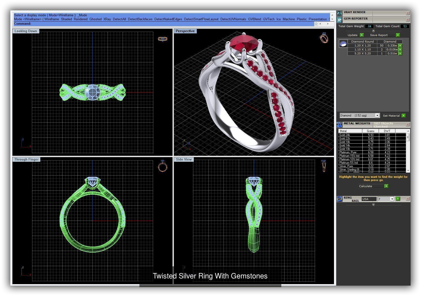 3DM 493 ENGAGEMENT RING FILES 3D Model Collection_211