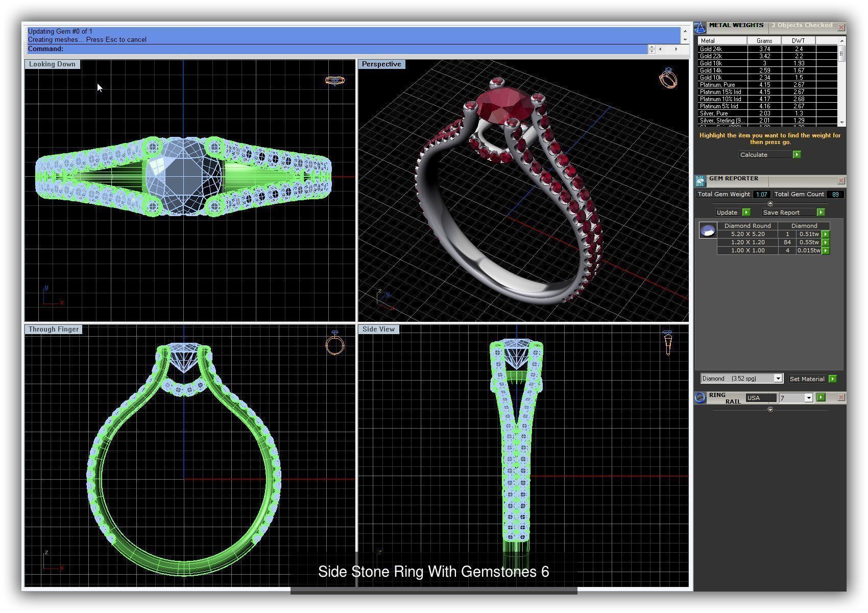 3DM 493 ENGAGEMENT RING FILES 3D Model Collection_213