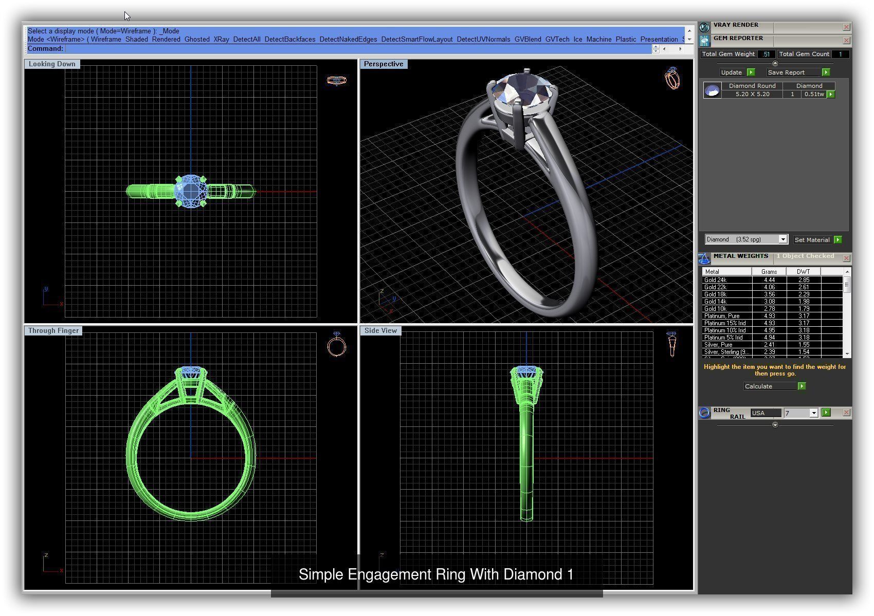 3DM 493 ENGAGEMENT RING FILES 3D Model Collection_119