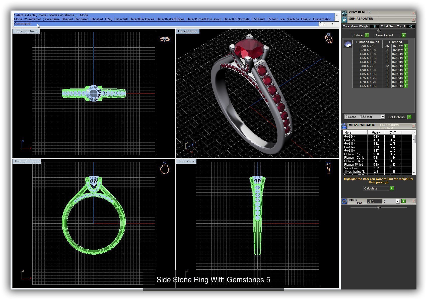 3DM 493 ENGAGEMENT RING FILES 3D Model Collection_202