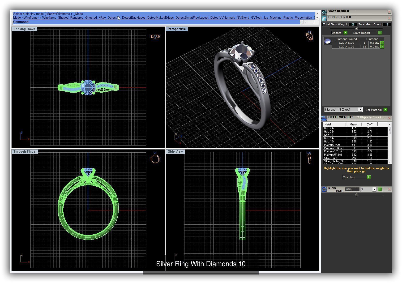 3DM 493 ENGAGEMENT RING FILES 3D Model Collection_204