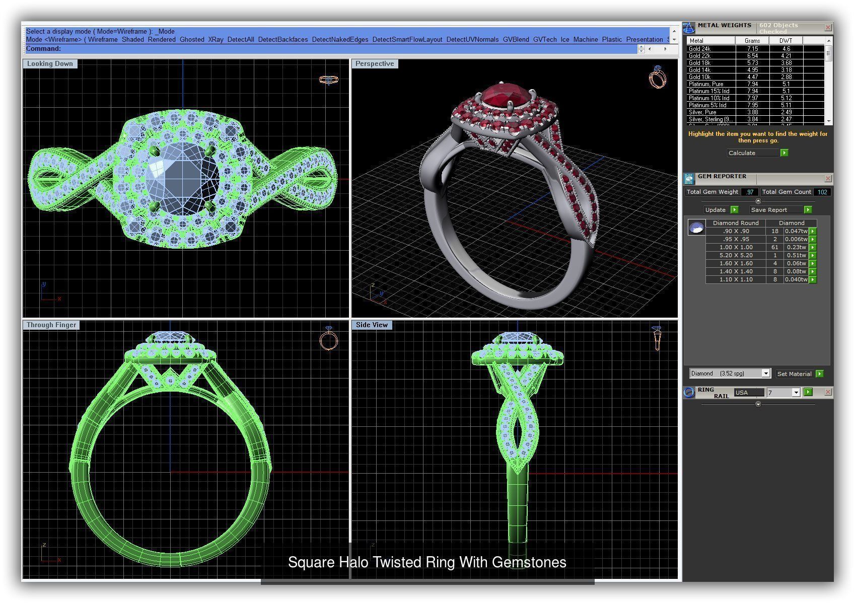 3DM 493 ENGAGEMENT RING FILES 3D Model Collection_153