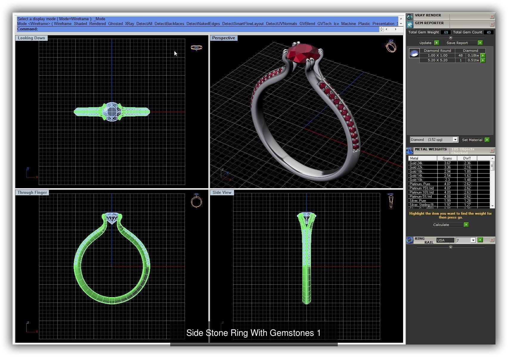 3DM 493 ENGAGEMENT RING FILES 3D Model Collection_177