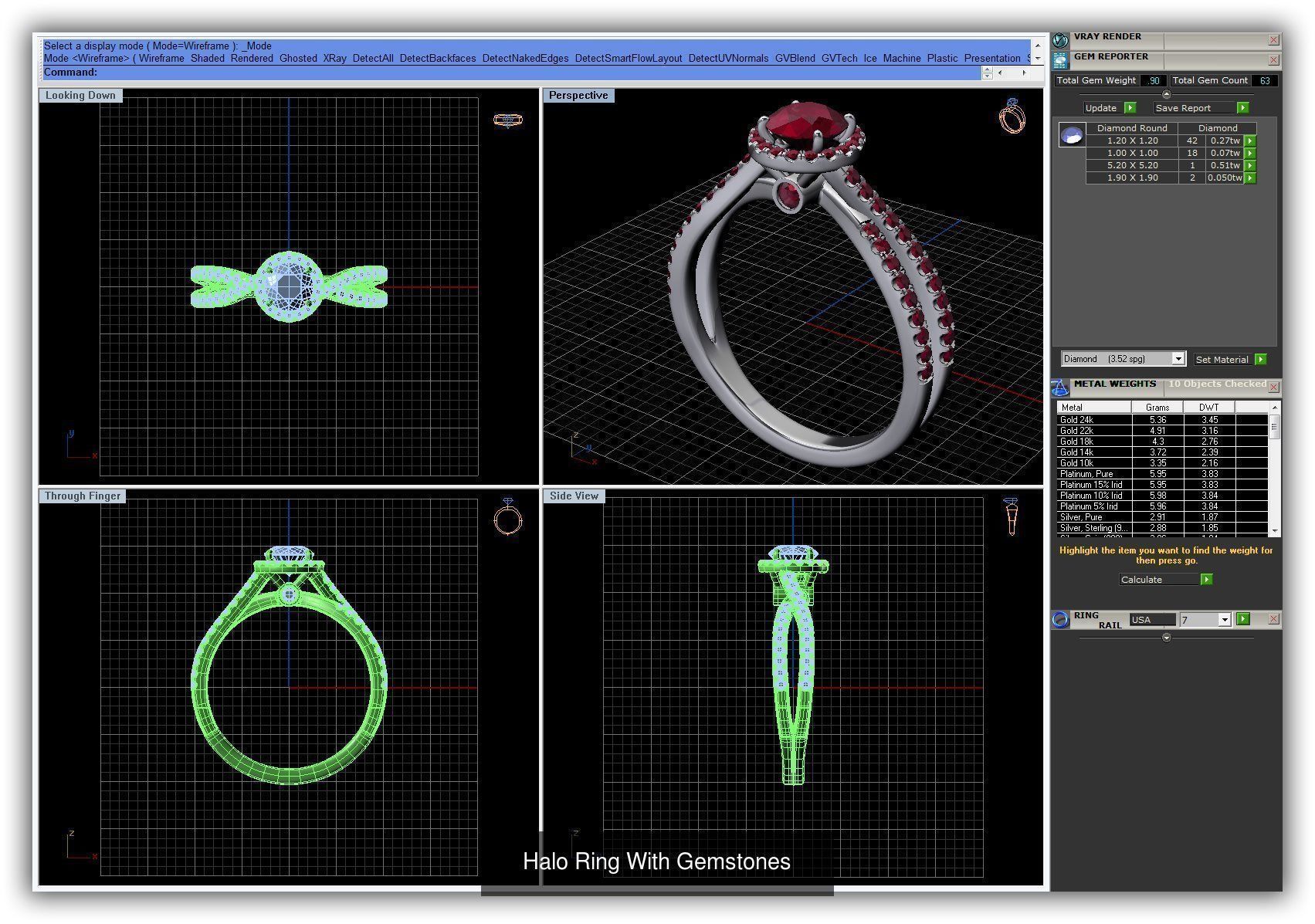 3DM 493 ENGAGEMENT RING FILES 3D Model Collection_147