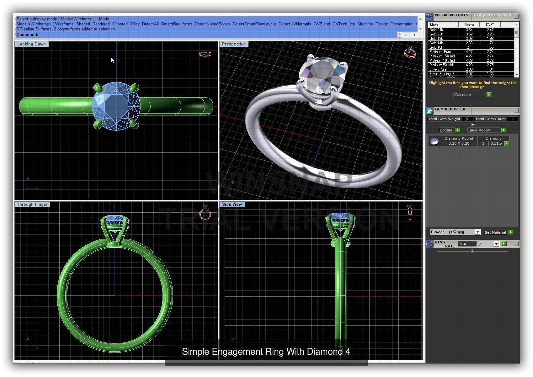 3DM 493 ENGAGEMENT RING FILES 3D Model Collection_122