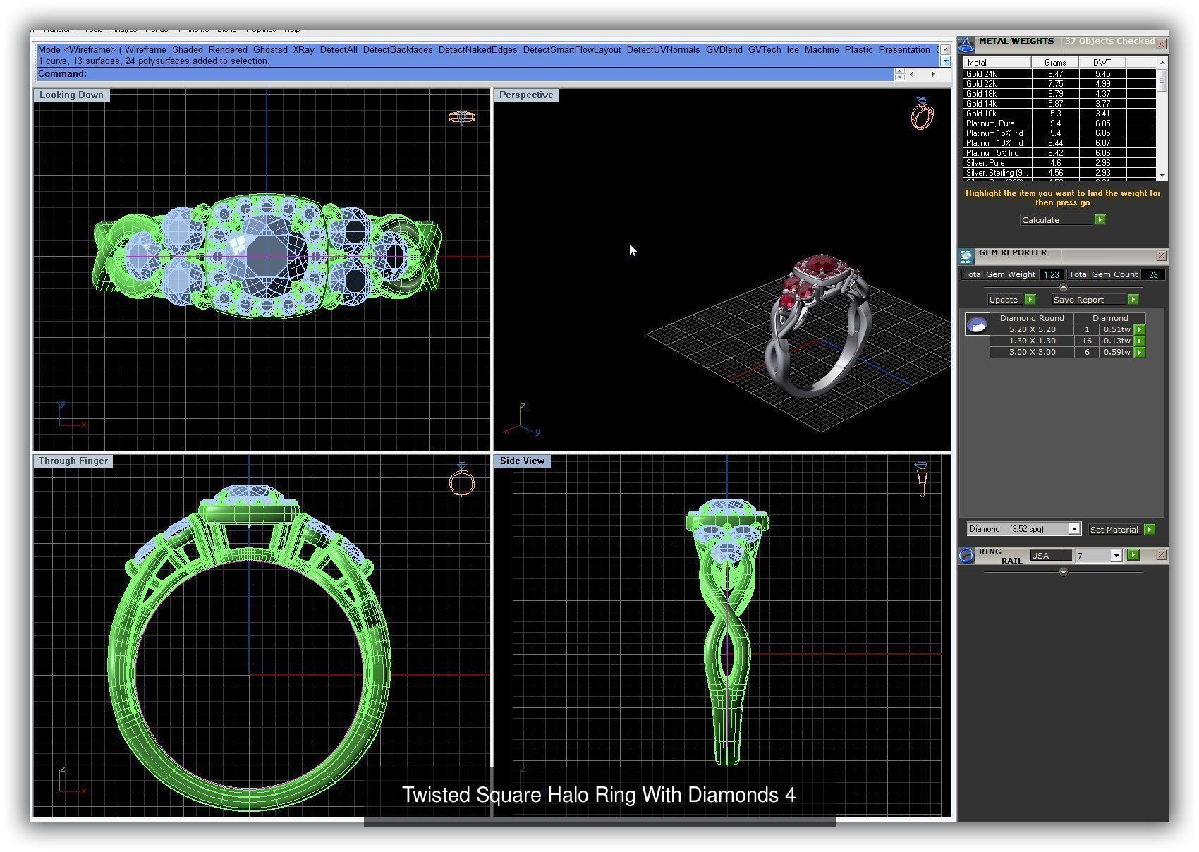 3DM 493 ENGAGEMENT RING FILES 3D Model Collection_239