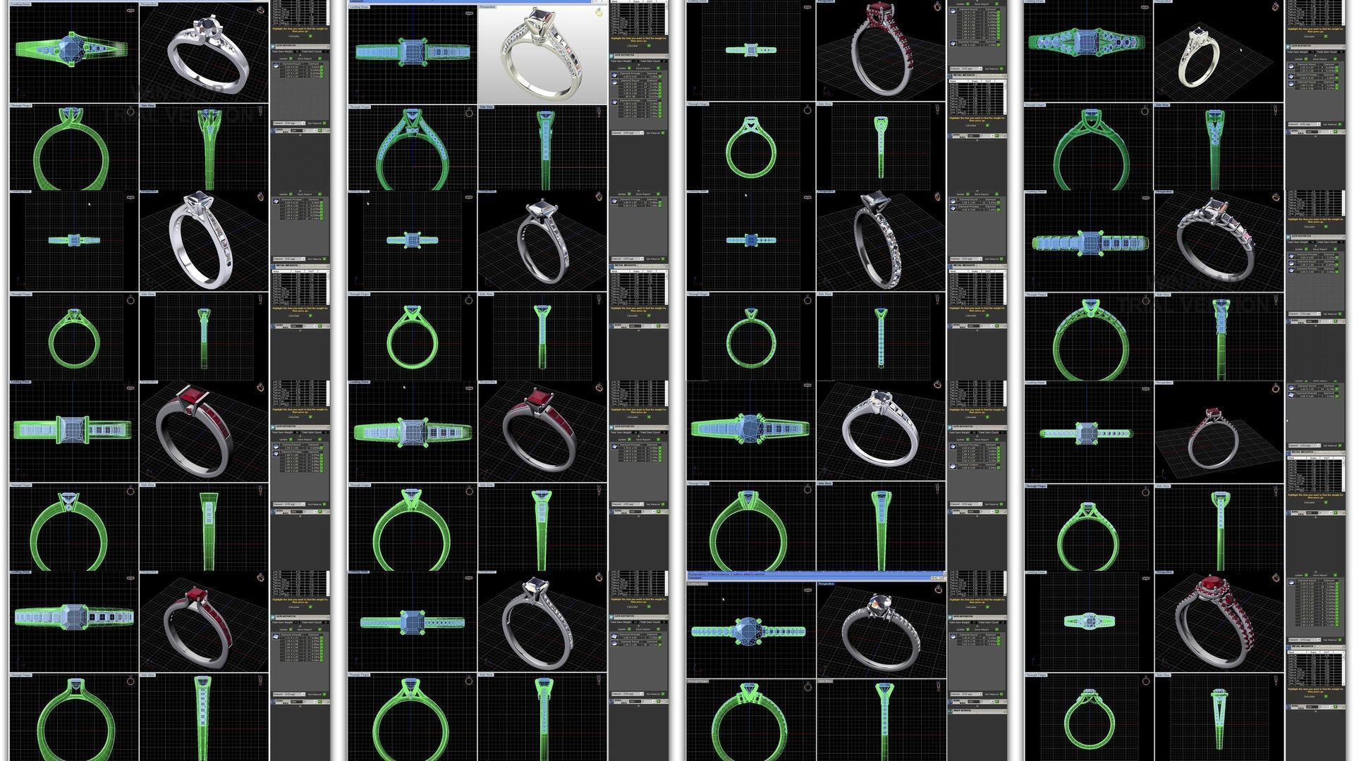 3DM 493 ENGAGEMENT RING FILES 3D Model Collection_62