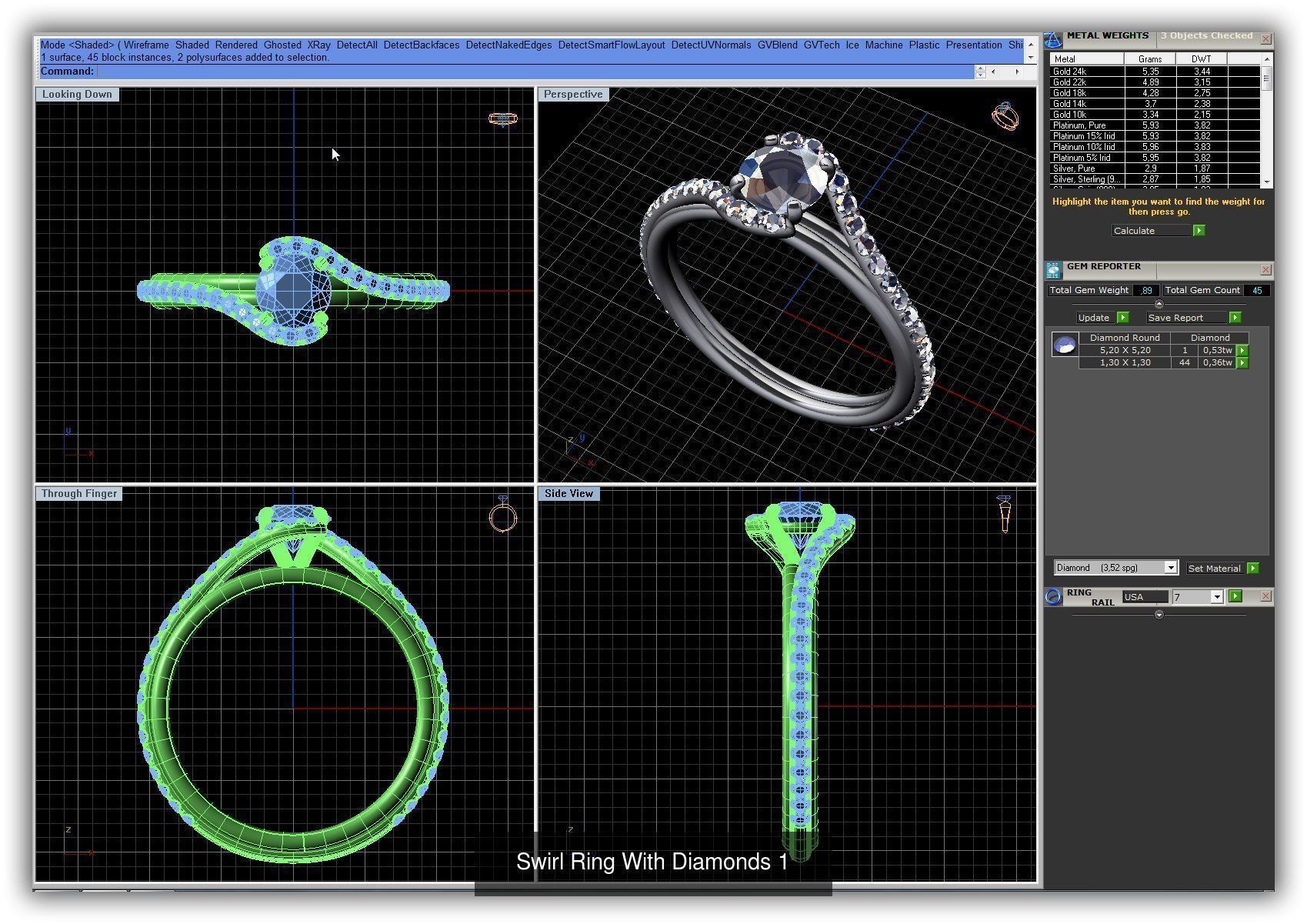 3DM 493 ENGAGEMENT RING FILES 3D Model Collection_172