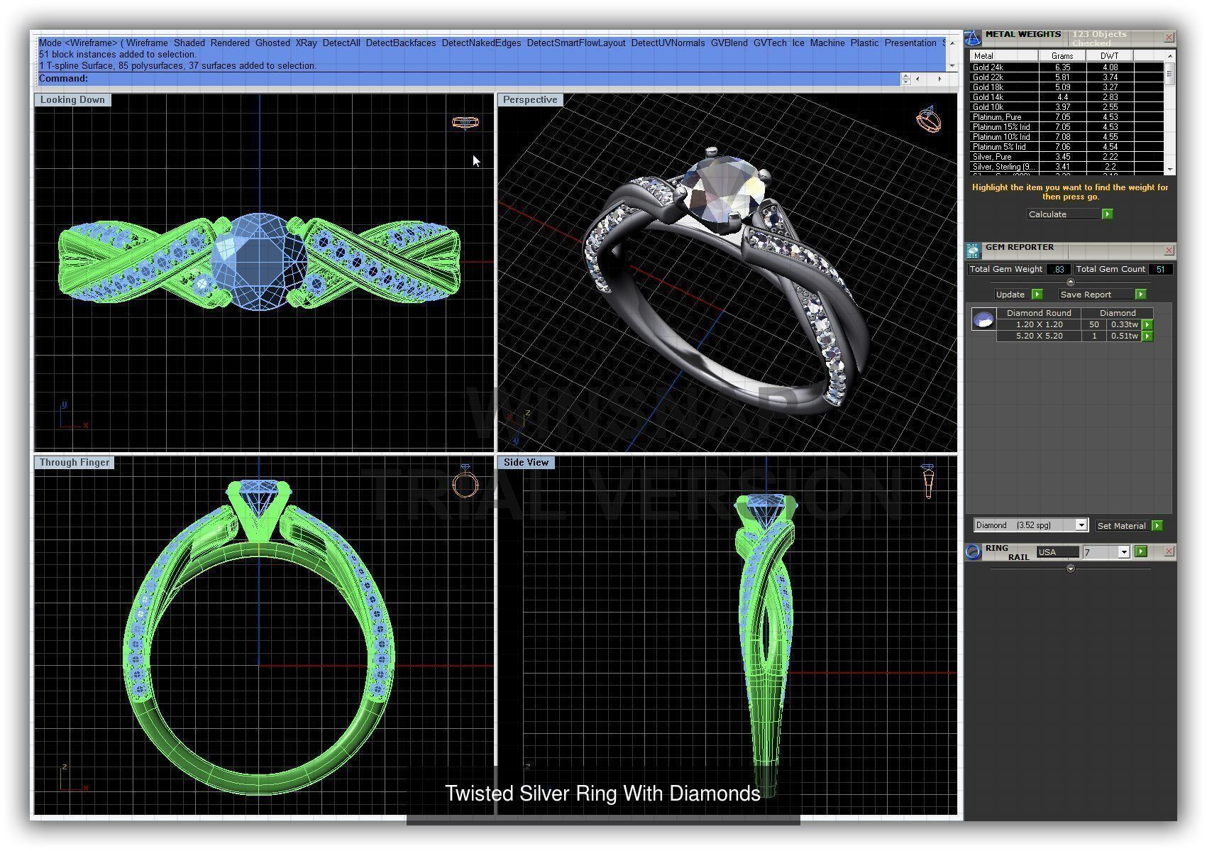 3DM 493 ENGAGEMENT RING FILES 3D Model Collection_217