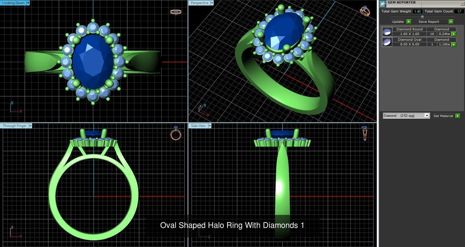 3DM 493 ENGAGEMENT RING FILES 3D Model Collection_90