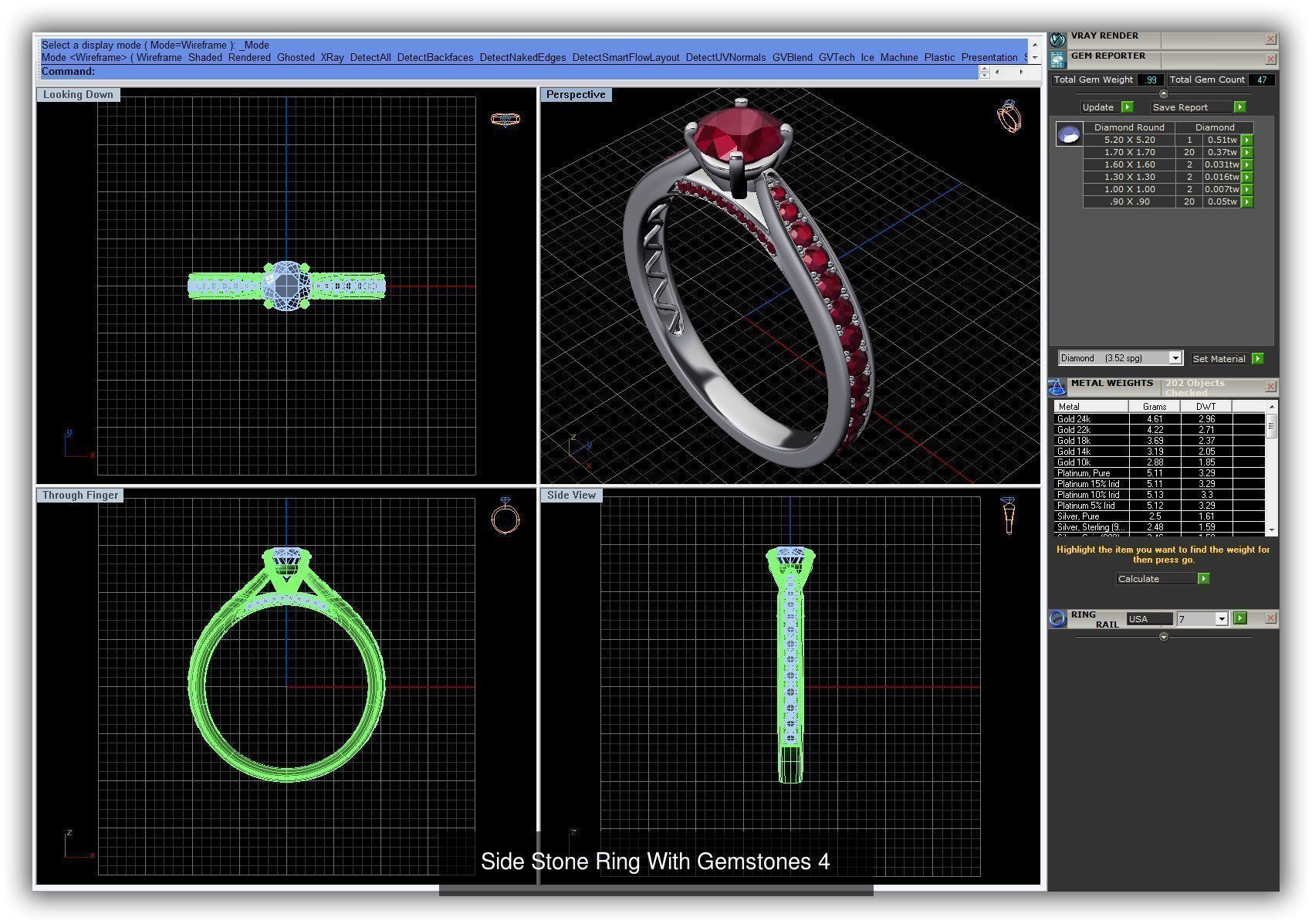 3DM 493 ENGAGEMENT RING FILES 3D Model Collection_199