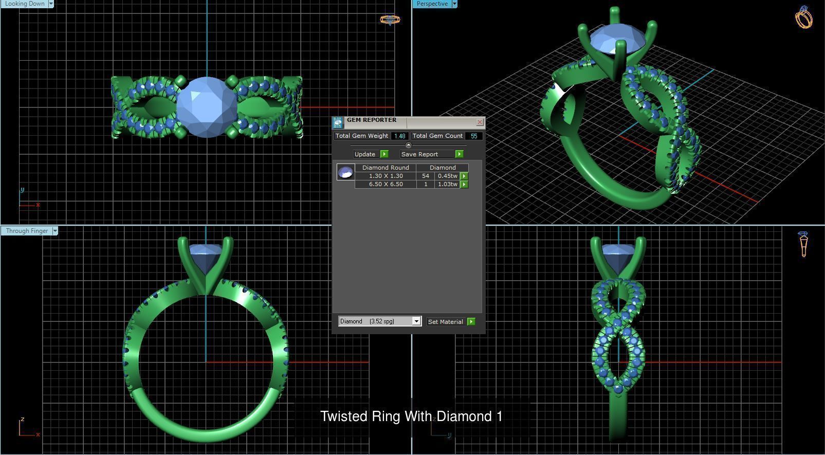 3DM 493 ENGAGEMENT RING FILES 3D Model Collection_105