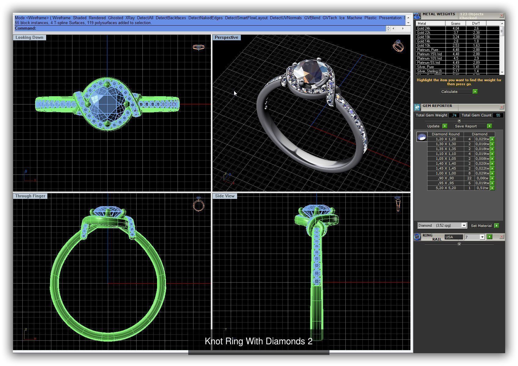 3DM 493 ENGAGEMENT RING FILES 3D Model Collection_176