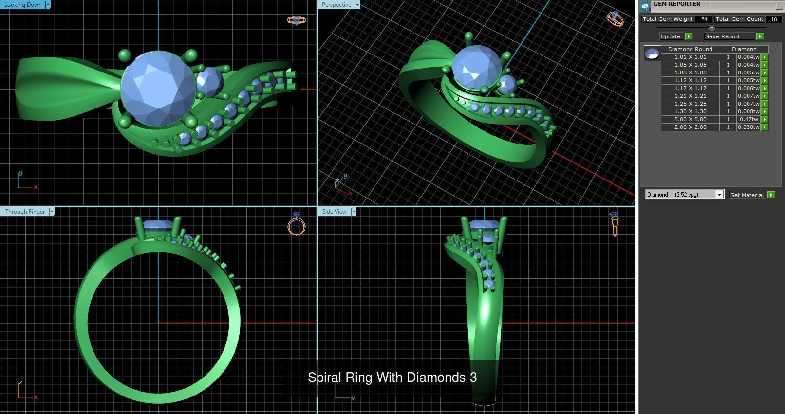 3DM 493 ENGAGEMENT RING FILES 3D Model Collection_101