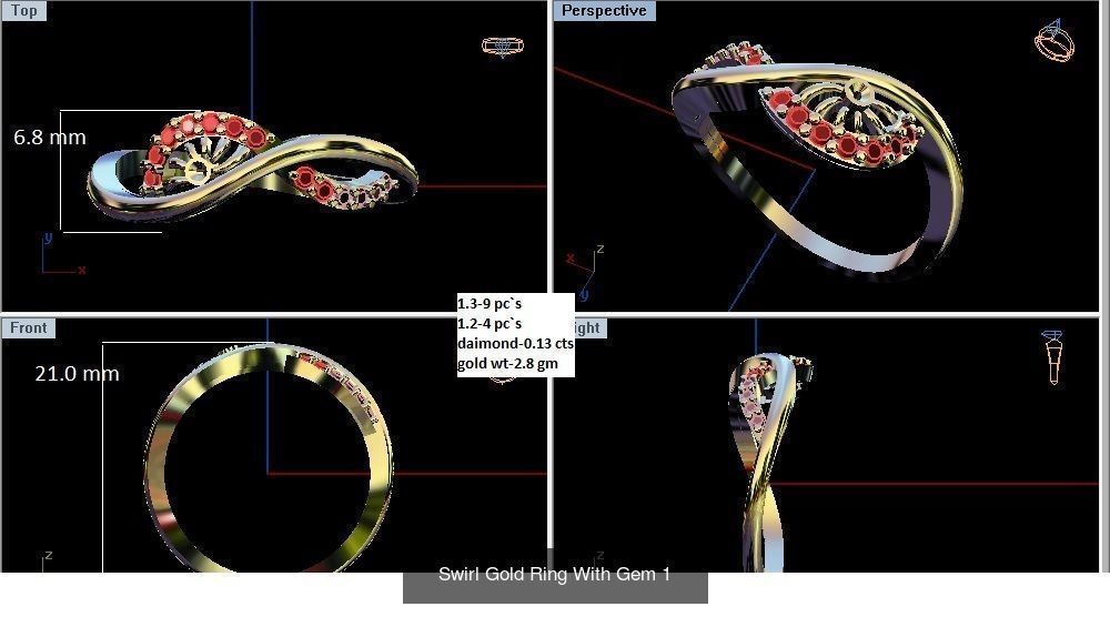 3DM 493 ENGAGEMENT RING FILES 3D Model Collection_111