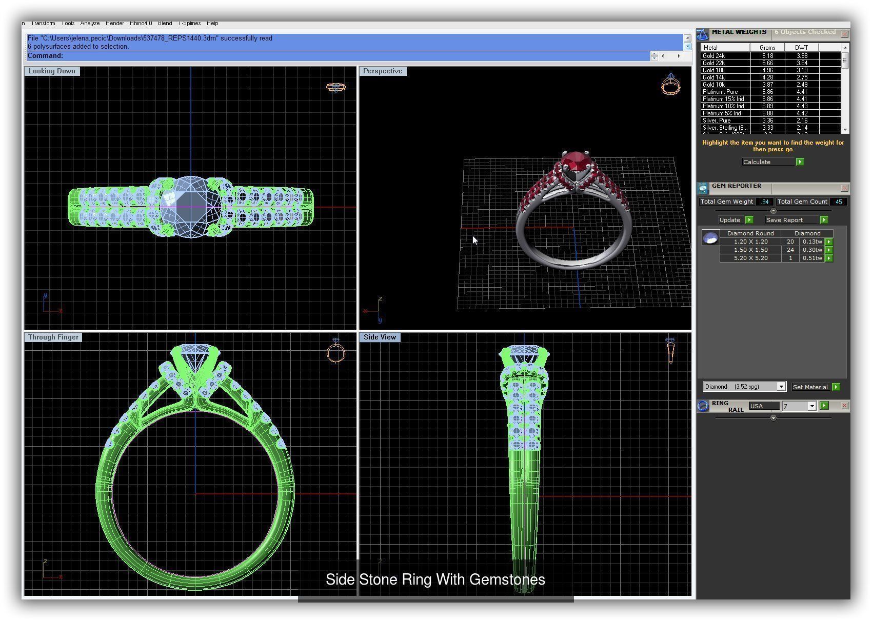 3DM 493 ENGAGEMENT RING FILES 3D Model Collection_152