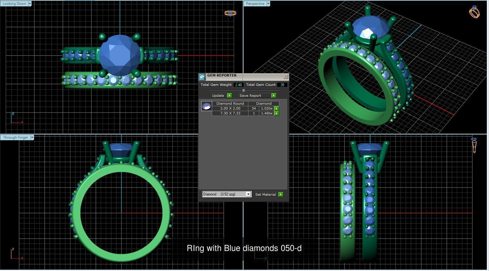 3DM 493 ENGAGEMENT RING FILES 3D Model Collection_51