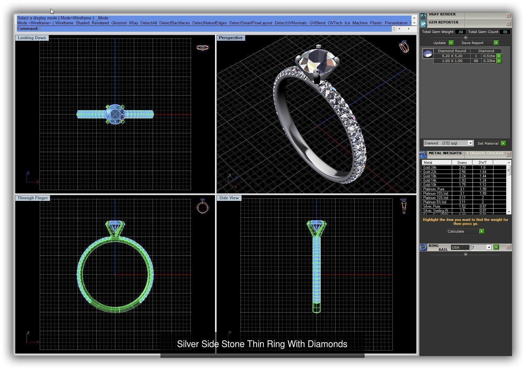 3DM 493 ENGAGEMENT RING FILES 3D Model Collection_196