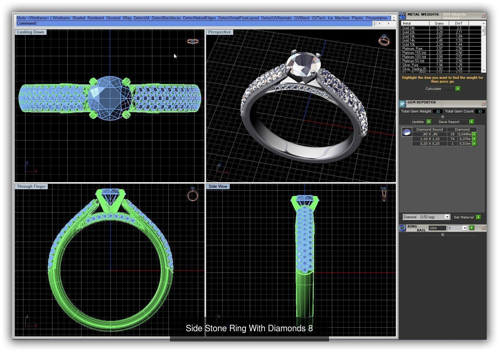 3DM 493 ENGAGEMENT RING FILES 3D Model Collection_185