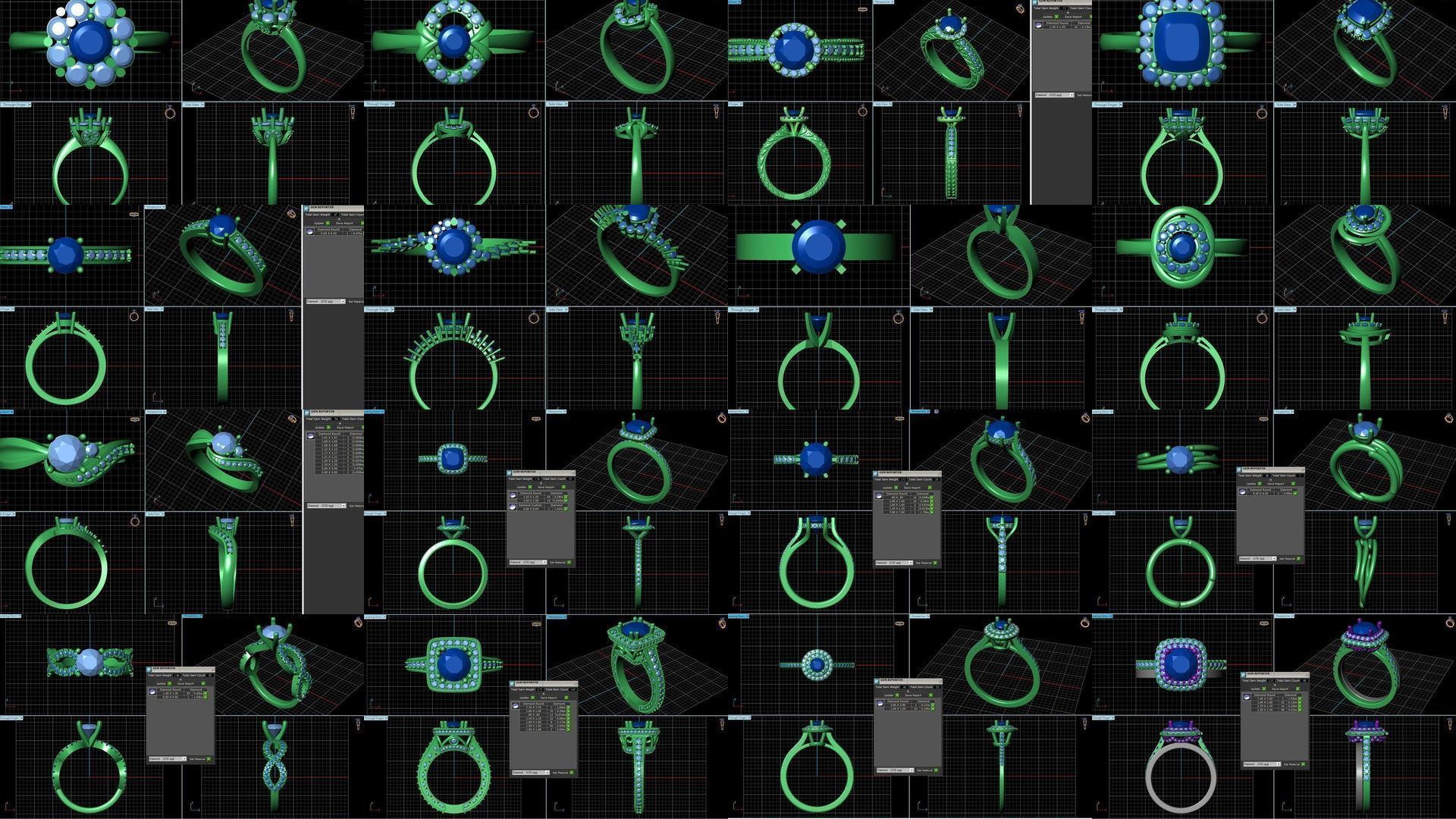 3DM 493 ENGAGEMENT RING FILES 3D Model Collection_6