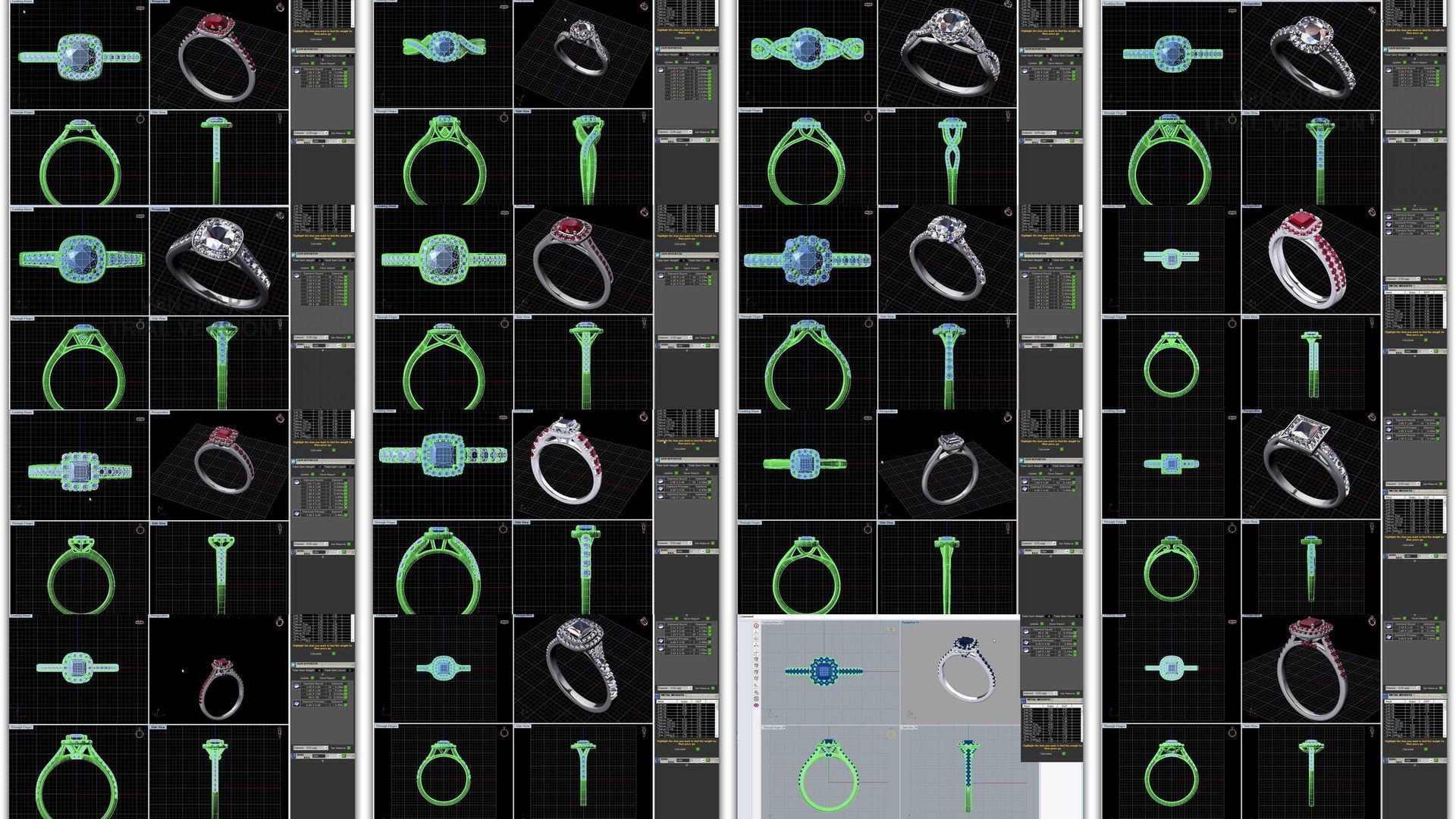 3DM 493 ENGAGEMENT RING FILES 3D Model Collection_44