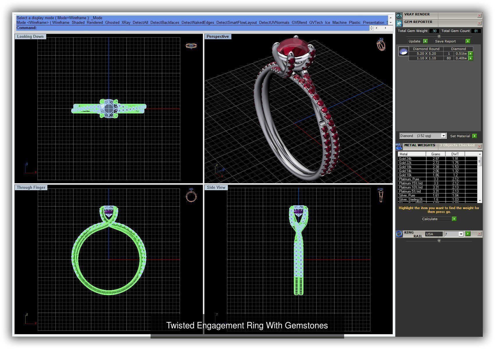 3DM 493 ENGAGEMENT RING FILES 3D Model Collection_165