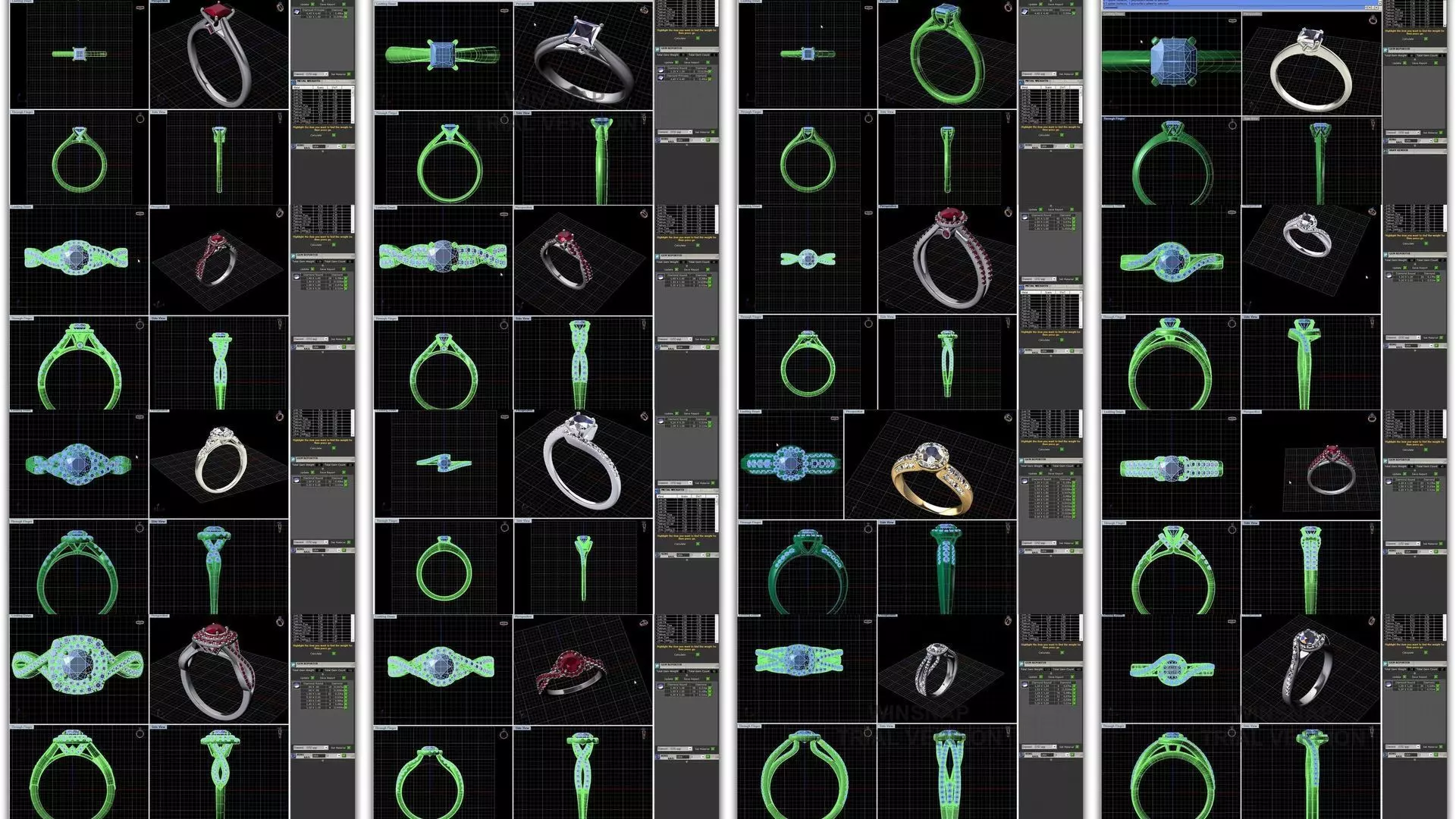 3DM 493 ENGAGEMENT RING FILES 3D Model Collection_0