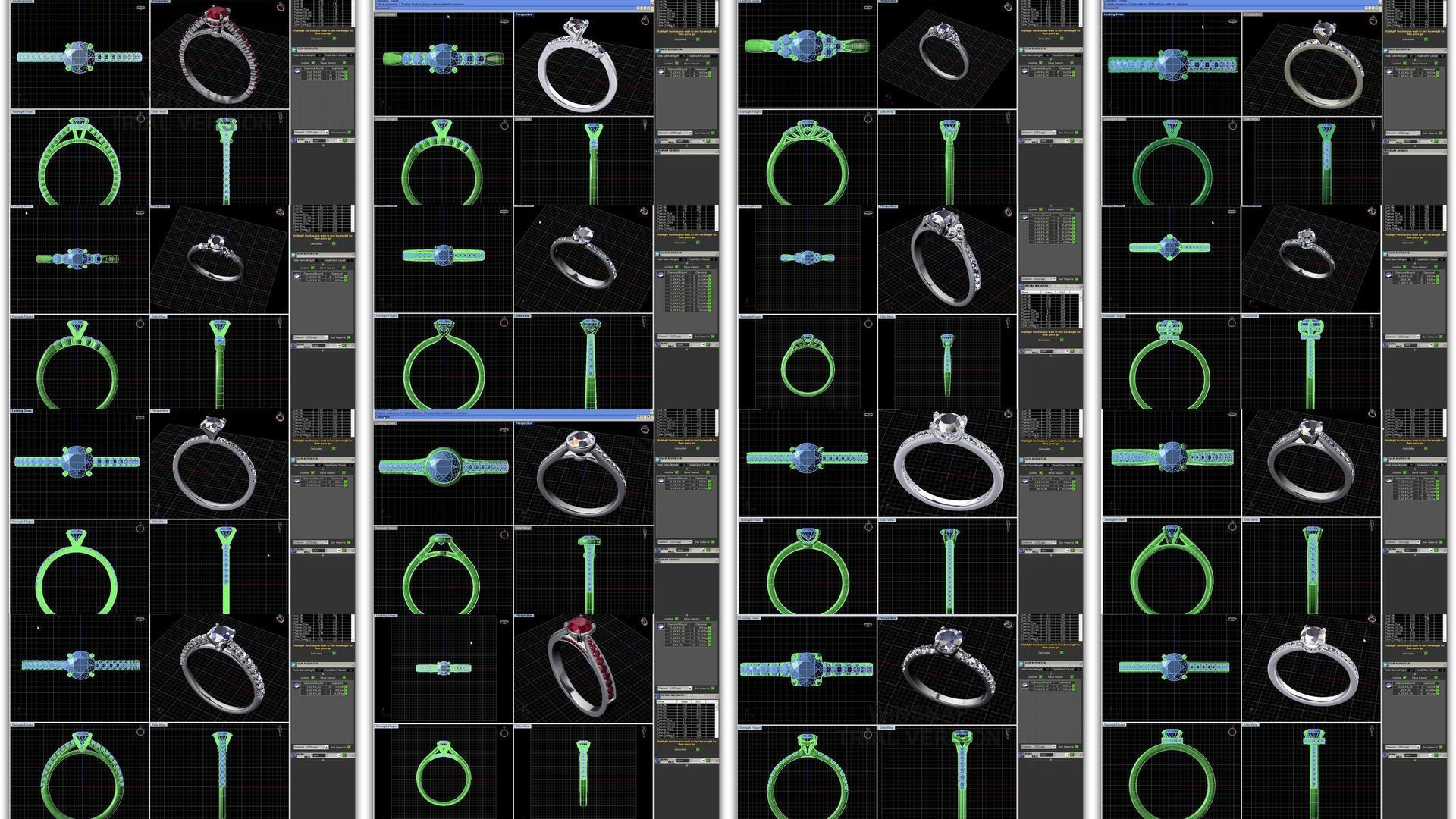 3DM 493 ENGAGEMENT RING FILES 3D Model Collection_53