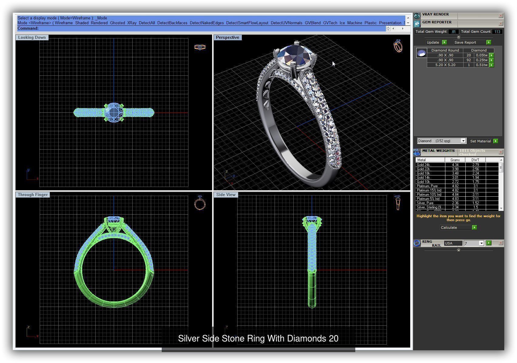 3DM 493 ENGAGEMENT RING FILES 3D Model Collection_198