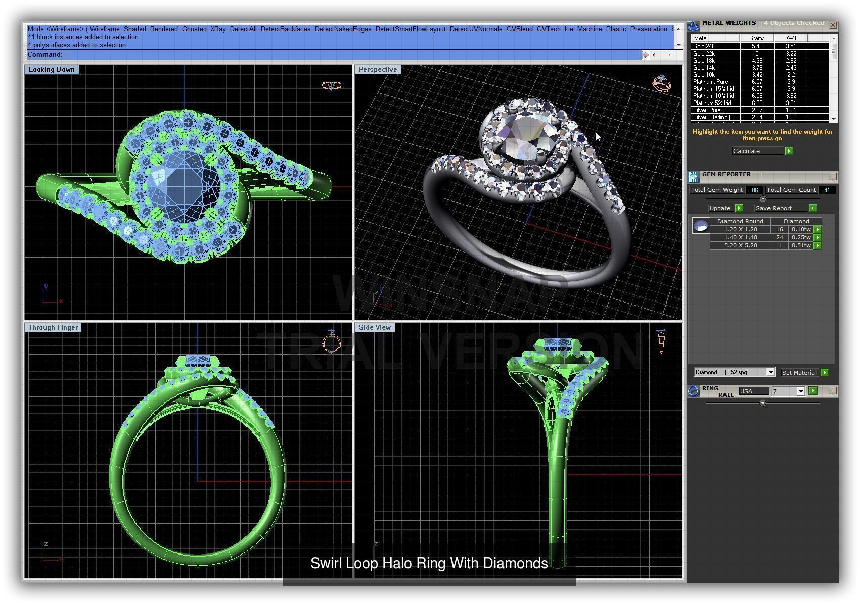 3DM 493 ENGAGEMENT RING FILES 3D Model Collection_214