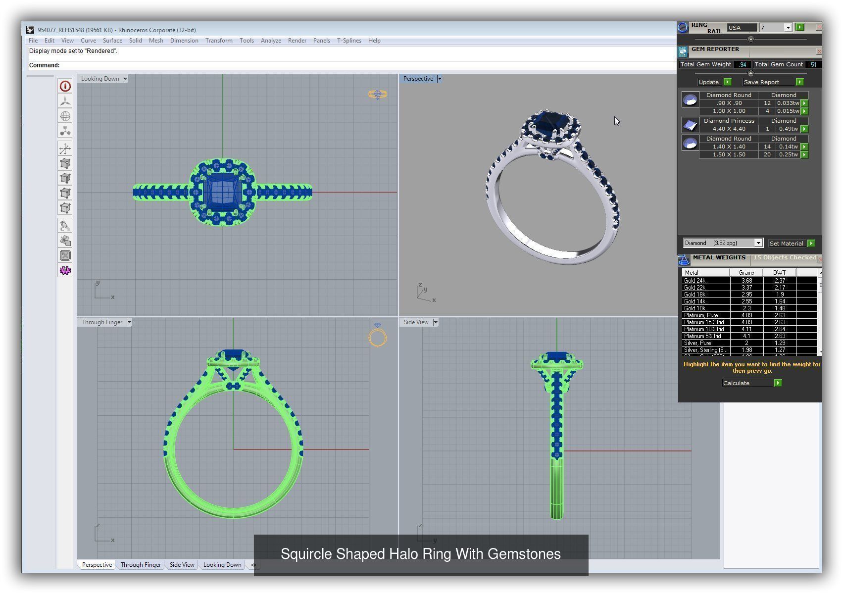 3DM 493 ENGAGEMENT RING FILES 3D Model Collection_230