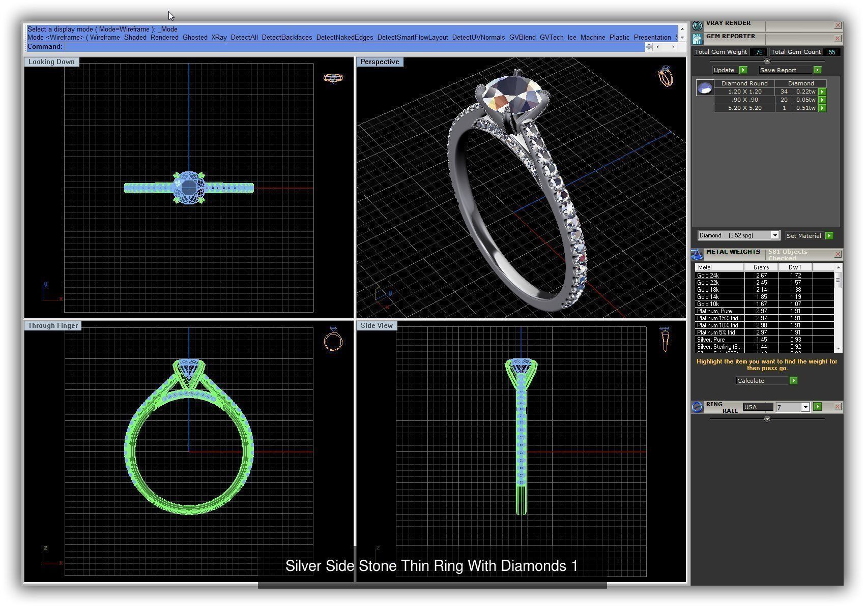 3DM 493 ENGAGEMENT RING FILES 3D Model Collection_197