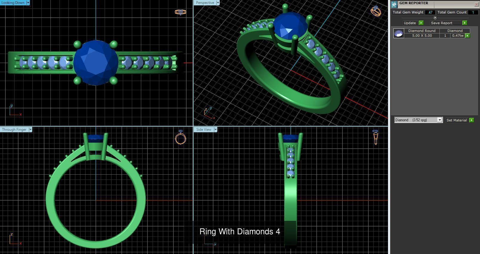 3DM 493 ENGAGEMENT RING FILES 3D Model Collection_97